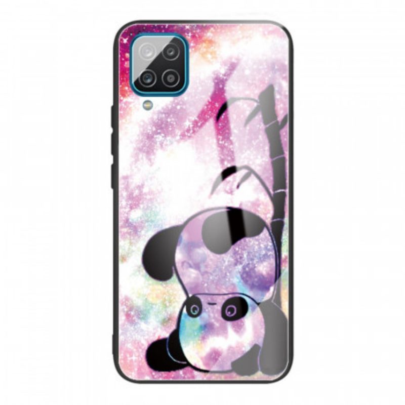 Cover Samsung Galaxy M32 Panda In Vetro Temperato
