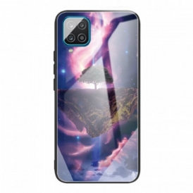 Cover Samsung Galaxy M32 Vetro Temperato Dell'albero Del Mondo