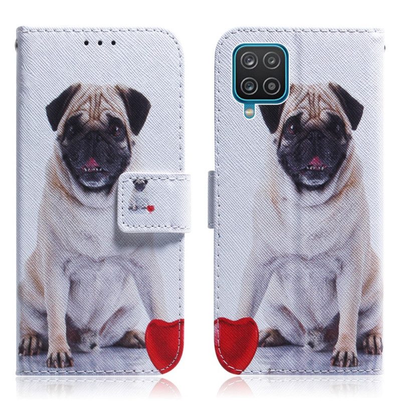 Custodia A Portafoglio Samsung Galaxy M32 Cane Carlino