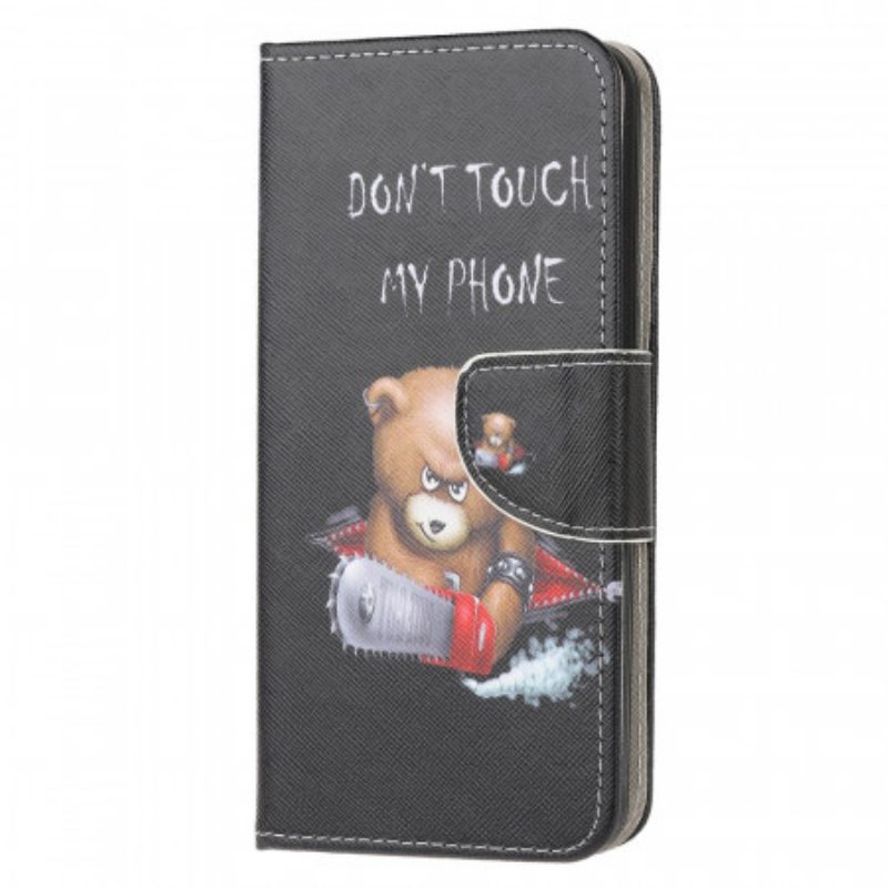 Custodia A Portafoglio Samsung Galaxy M32 Orso Pericoloso