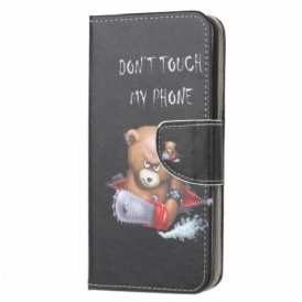 Custodia A Portafoglio Samsung Galaxy M32 Orso Pericoloso