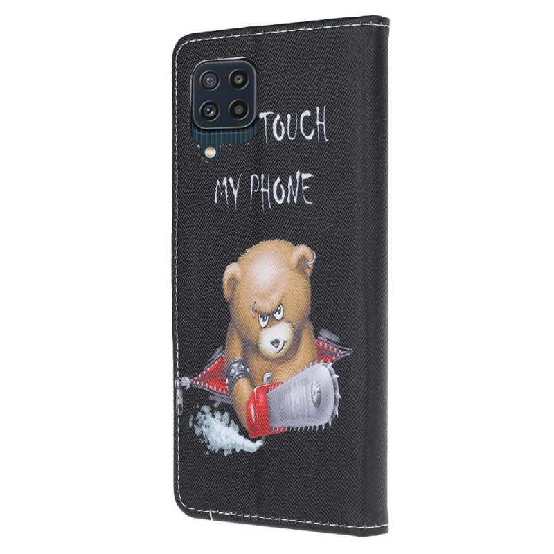 Custodia A Portafoglio Samsung Galaxy M32 Orso Pericoloso