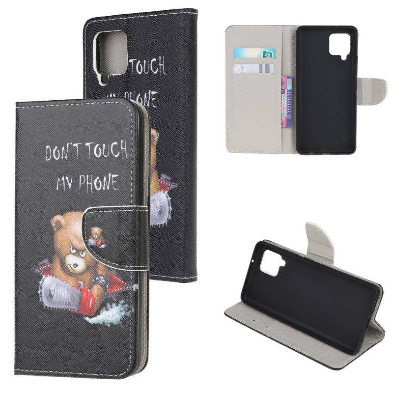 Custodia A Portafoglio Samsung Galaxy M32 Orso Pericoloso