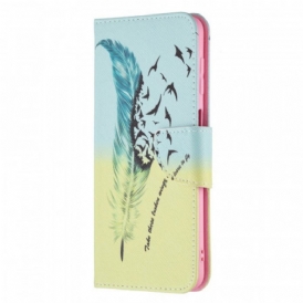 Custodia in pelle Samsung Galaxy M32 Impara A Volare