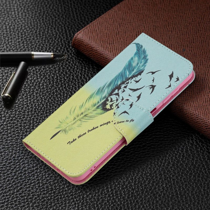 Custodia in pelle Samsung Galaxy M32 Impara A Volare