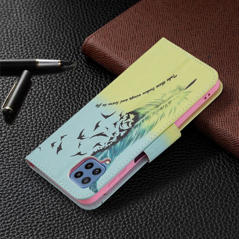 Custodia in pelle Samsung Galaxy M32 Impara A Volare
