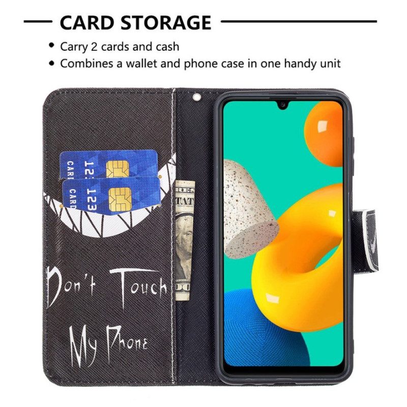 Custodia in pelle Samsung Galaxy M32 Telefono Del Diavolo