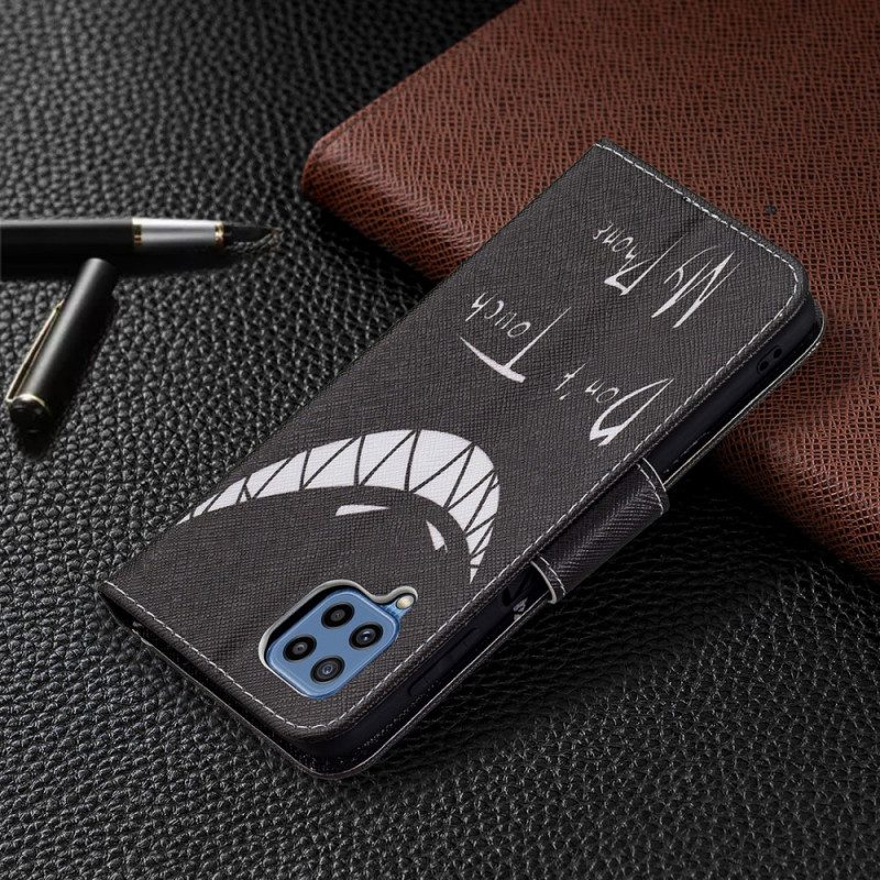 Custodia in pelle Samsung Galaxy M32 Telefono Del Diavolo