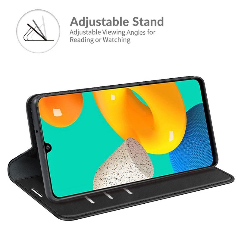Folio Cover Samsung Galaxy M32 Custodia in pelle Design In Pelle Stile