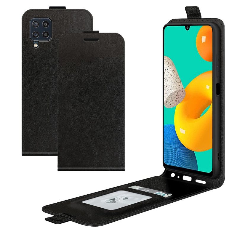 Folio Cover Samsung Galaxy M32 Custodia in pelle Patta Verticale Effetto Pelle