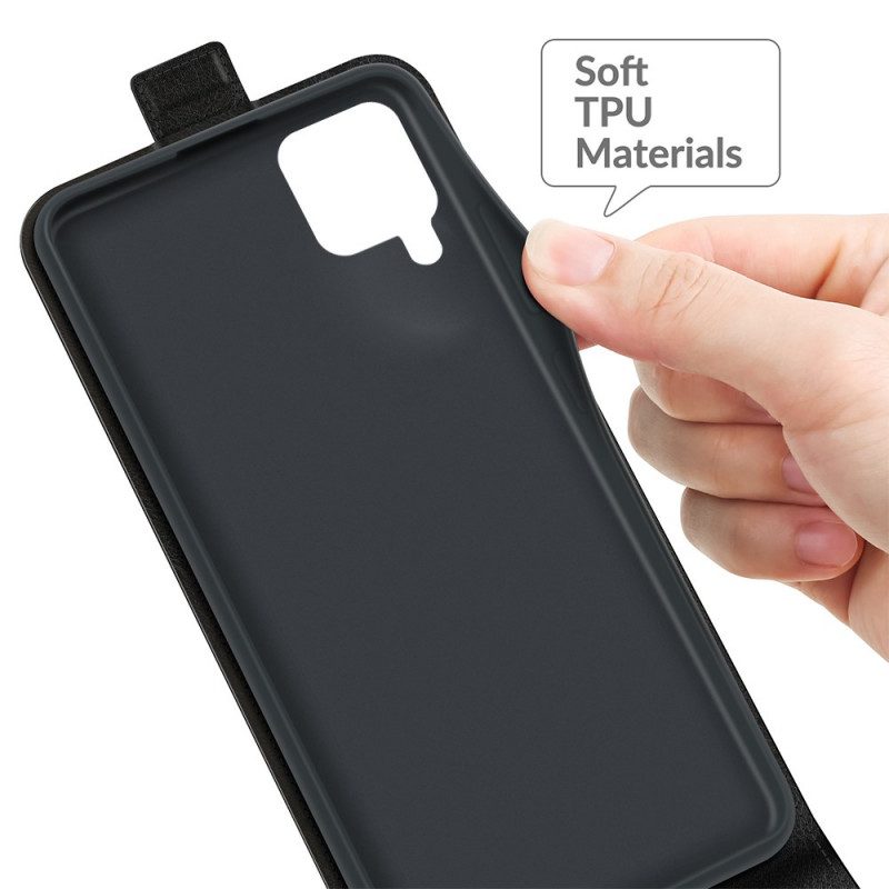 Folio Cover Samsung Galaxy M32 Custodia in pelle Patta Verticale Effetto Pelle