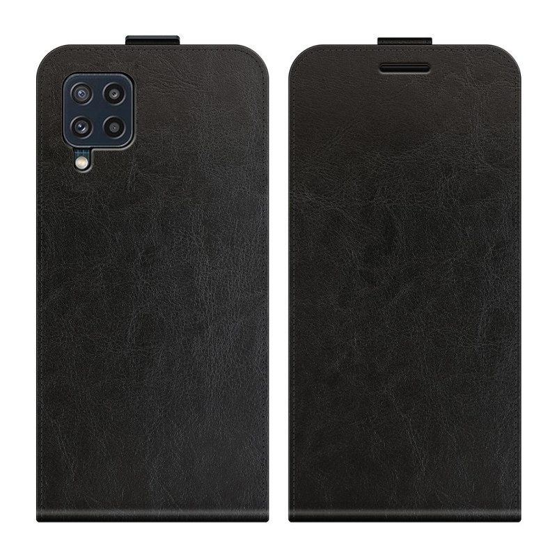 Folio Cover Samsung Galaxy M32 Custodia in pelle Patta Verticale Effetto Pelle