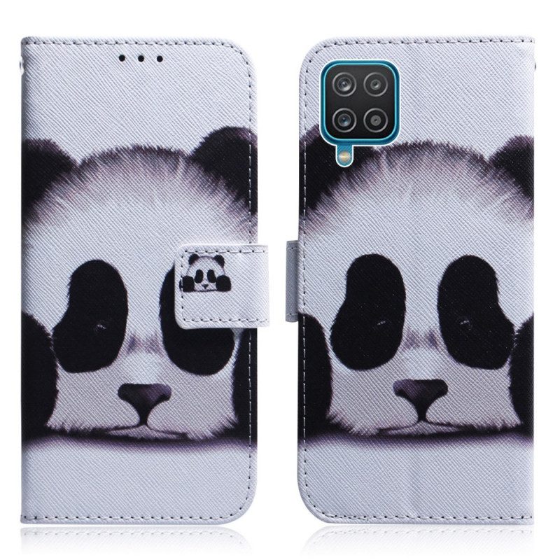 Folio Cover Samsung Galaxy M32 Faccia Da Panda