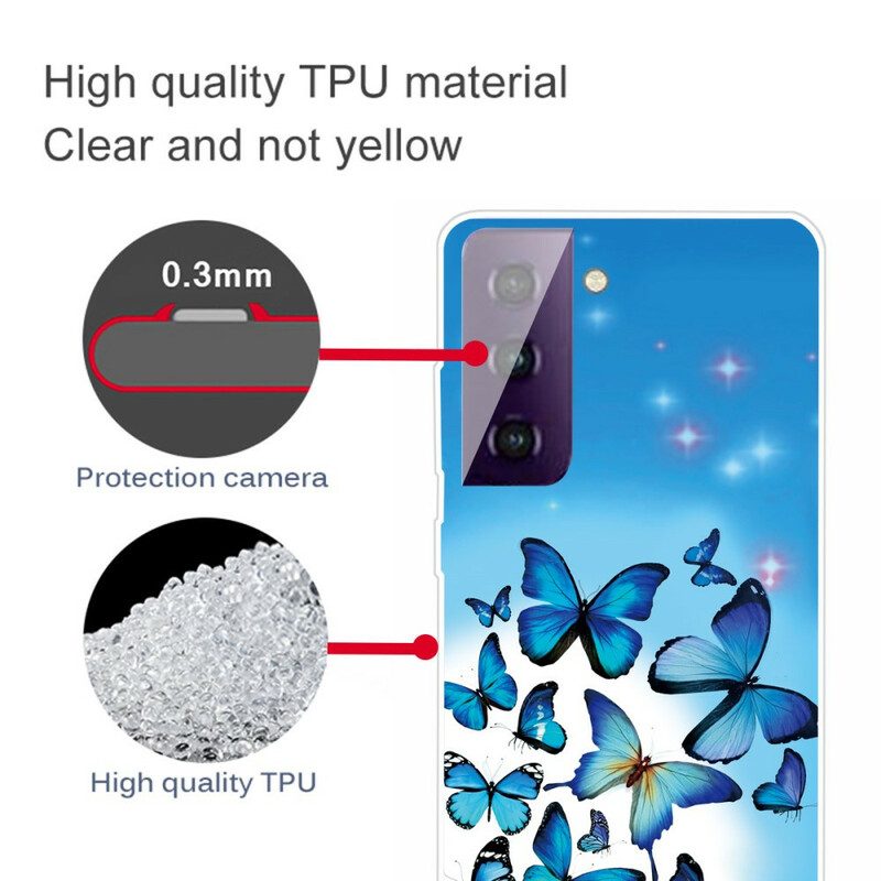 Cover Samsung Galaxy S21 Plus 5G Farfalle Farfalle