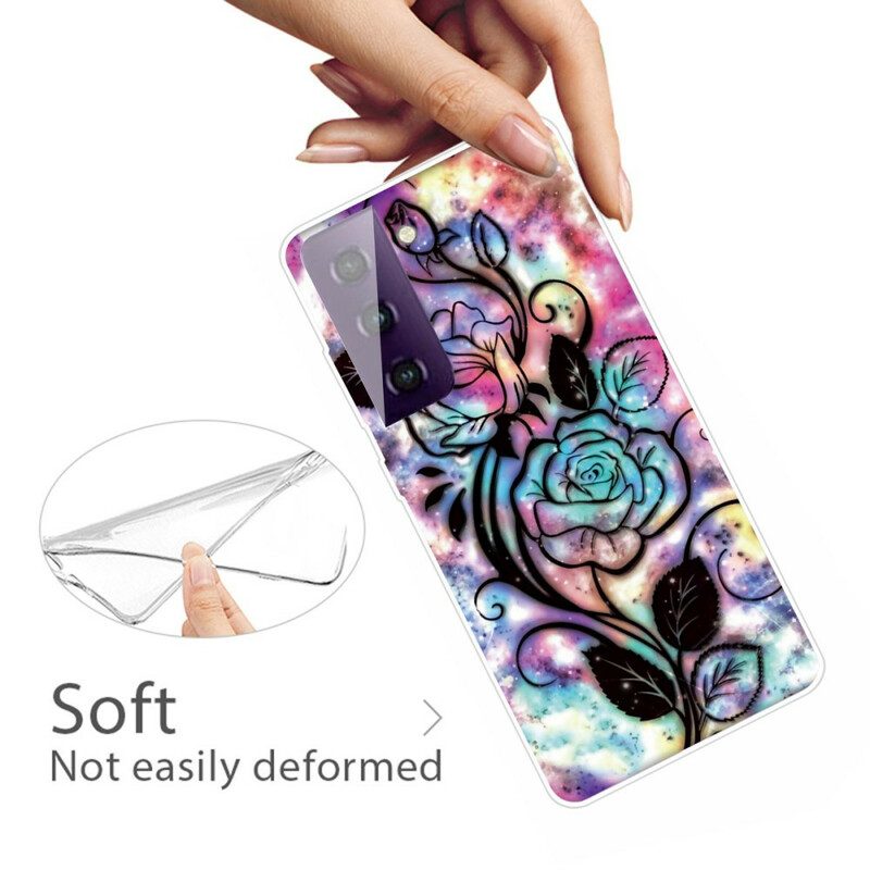Cover Samsung Galaxy S21 Plus 5G Fiore Grafico
