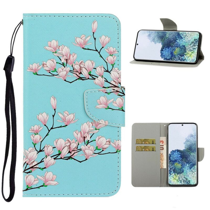 Custodia in pelle Samsung Galaxy S21 Plus 5G Arbusto Strappy
