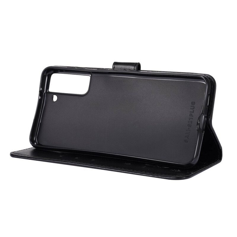 Custodia in pelle Samsung Galaxy S21 Plus 5G Farfalle Al Vento