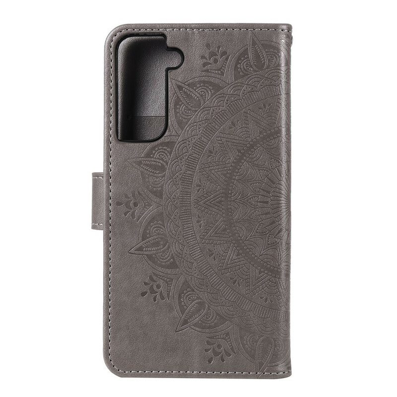 Custodia in pelle Samsung Galaxy S21 Plus 5G Mandala Del Sole