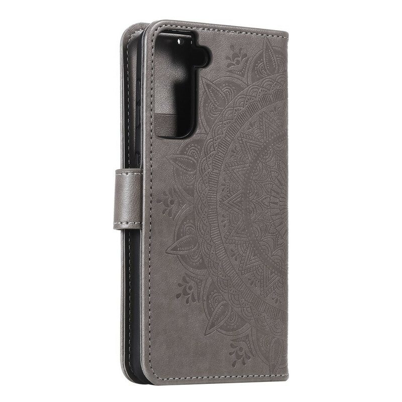 Custodia in pelle Samsung Galaxy S21 Plus 5G Mandala Del Sole