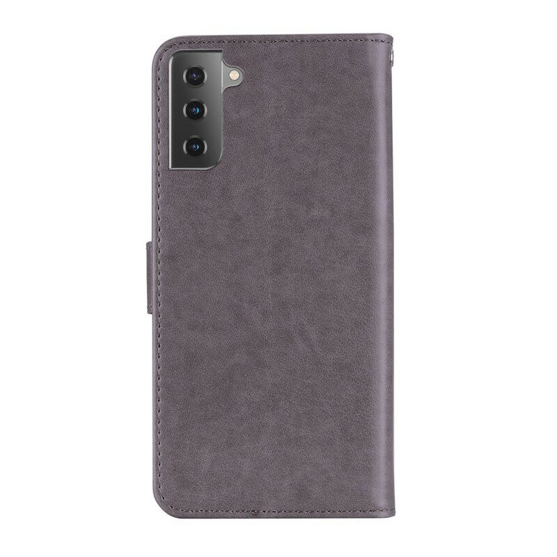 Custodia in pelle Samsung Galaxy S21 Plus 5G Mandala E Fascino Del Gufo