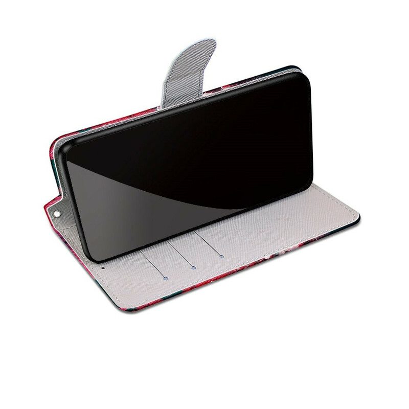 Custodia in pelle Samsung Galaxy S21 Plus 5G Parigi In Fiore