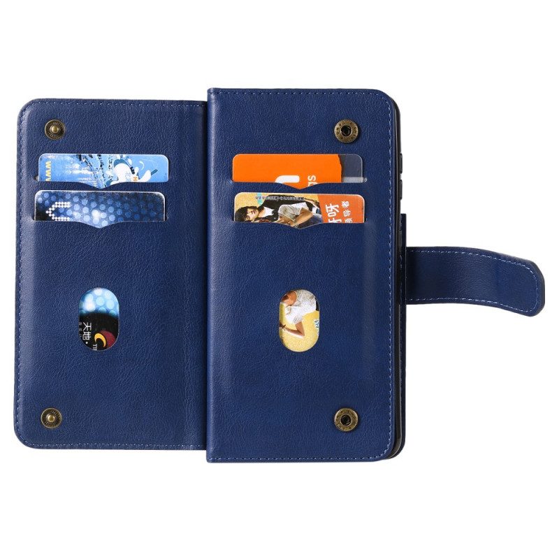 Custodia in pelle Samsung Galaxy S21 Plus 5G Portacarte Multifunzione Da 10 Carte