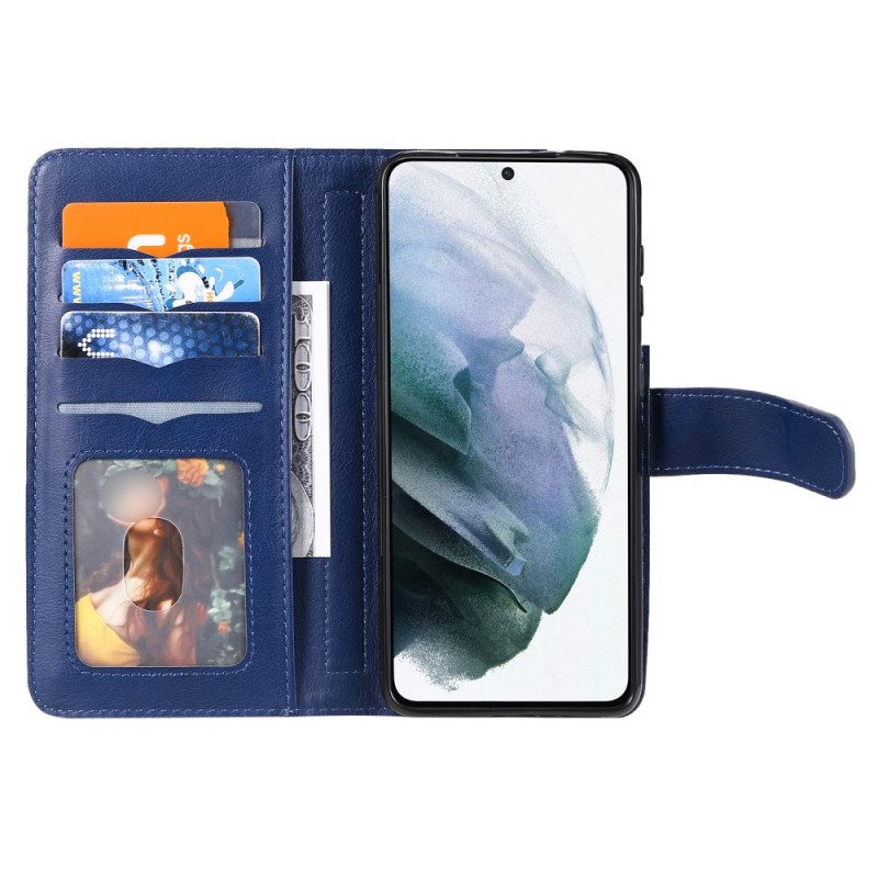 Custodia in pelle Samsung Galaxy S21 Plus 5G Portacarte Multifunzione Da 10 Carte