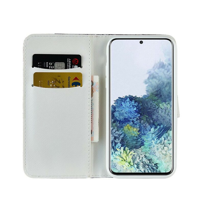 Folio Cover Samsung Galaxy S21 Plus 5G Diamanti Coccodrillo
