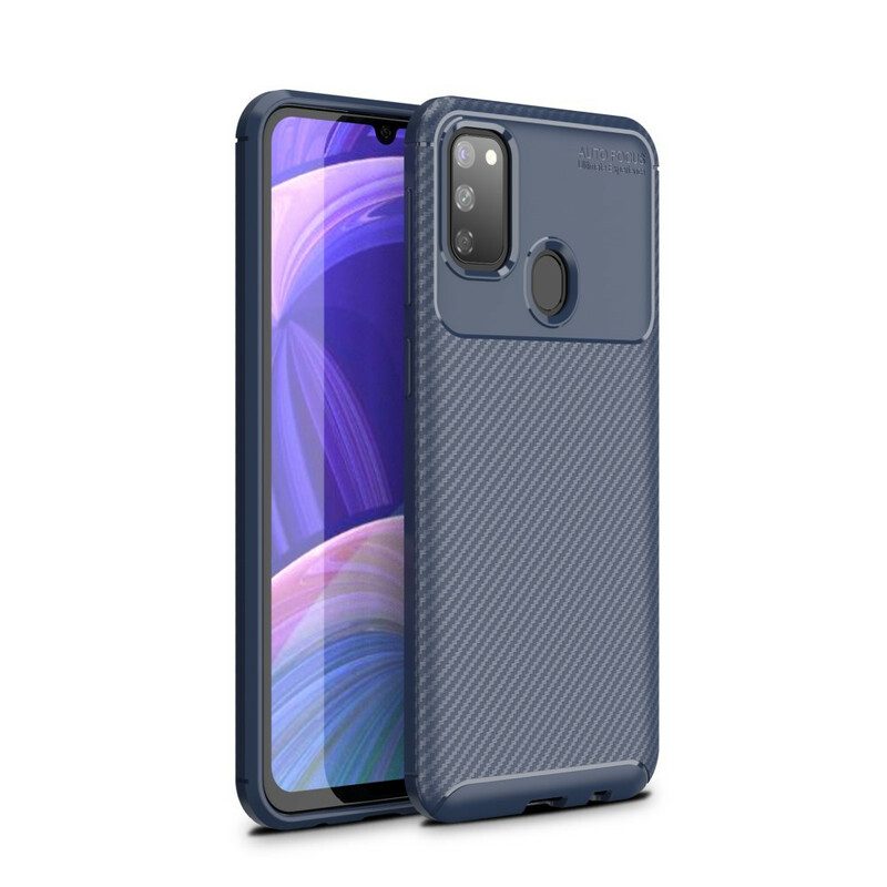 Cover Samsung Galaxy M21 Struttura Flessibile In Fibra Di Carbonio