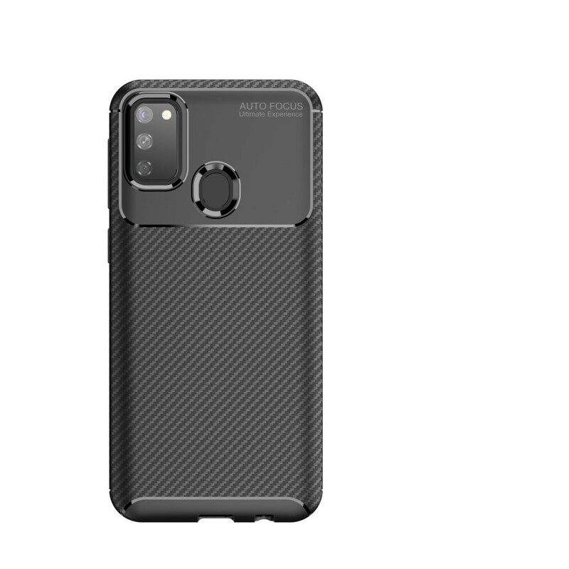 Cover Samsung Galaxy M21 Struttura Flessibile In Fibra Di Carbonio