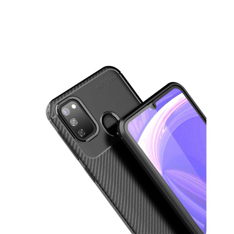 Cover Samsung Galaxy M21 Struttura Flessibile In Fibra Di Carbonio