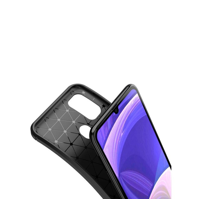 Cover Samsung Galaxy M21 Struttura Flessibile In Fibra Di Carbonio