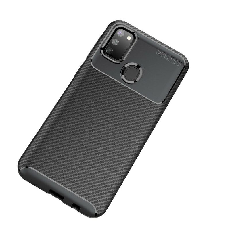 Cover Samsung Galaxy M21 Struttura Flessibile In Fibra Di Carbonio