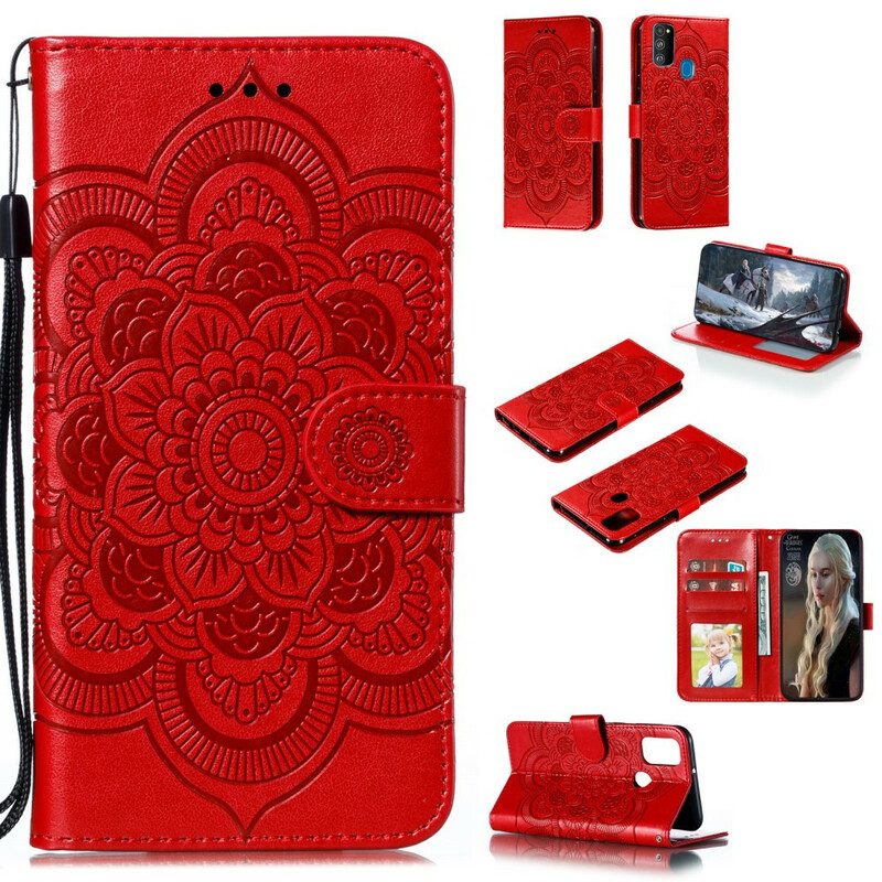 Custodia in pelle Samsung Galaxy M21 Mandala Completo