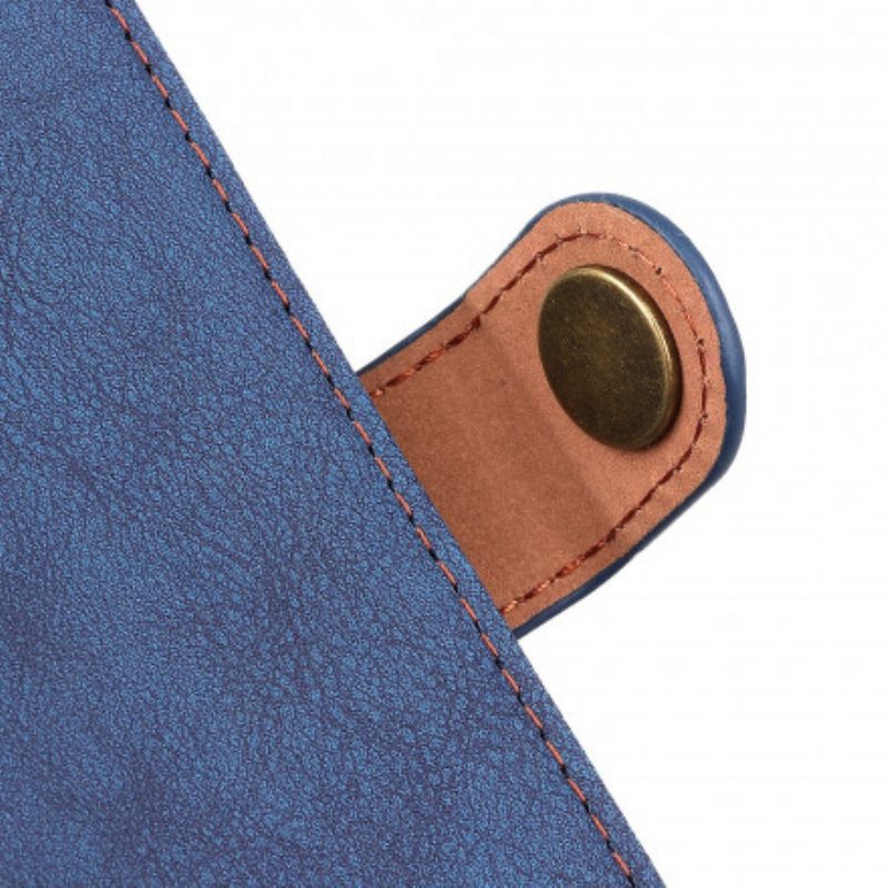 Custodia in pelle OnePlus 9 Khazneh Crosta Di Cuoio Retrò