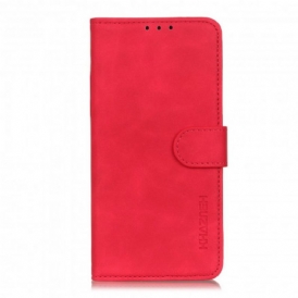 Custodia in pelle OnePlus 9 Khazneh Effetto Pelle Vintage