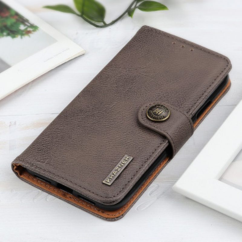 Custodia in pelle OnePlus 9 Similpelle Khazneh