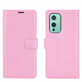 Custodia in pelle OnePlus 9 Stile Classico In Pelle Litchi