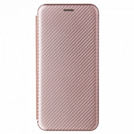 Folio Cover OnePlus 9 Custodia in pelle Carbonio Siliconico