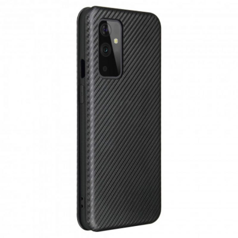 Folio Cover OnePlus 9 Custodia in pelle Carbonio Siliconico