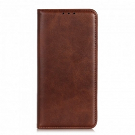Folio Cover OnePlus 9 Custodia in pelle Crosta Di Pelle Sobria