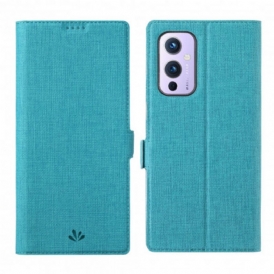 Folio Cover OnePlus 9 Custodia in pelle Vili Dmx Testurizzato
