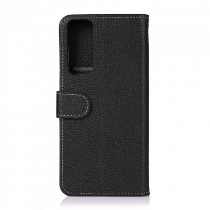 Folio Cover OnePlus 9 Khazneh Pelle Di Litchi