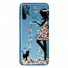 Cover Samsung Galaxy M11 Ragazza Dei Fiori