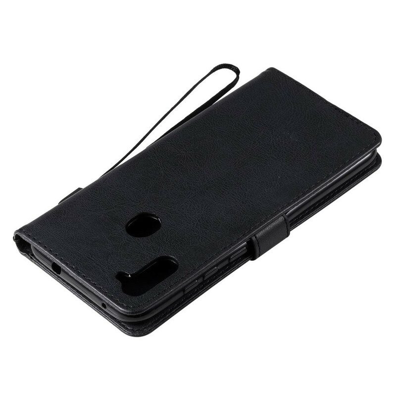 Custodia in pelle Samsung Galaxy M11 Standard In Ecopelle