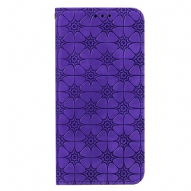 Folio Cover Samsung Galaxy M11 Custodia in pelle Fiori Barocchi