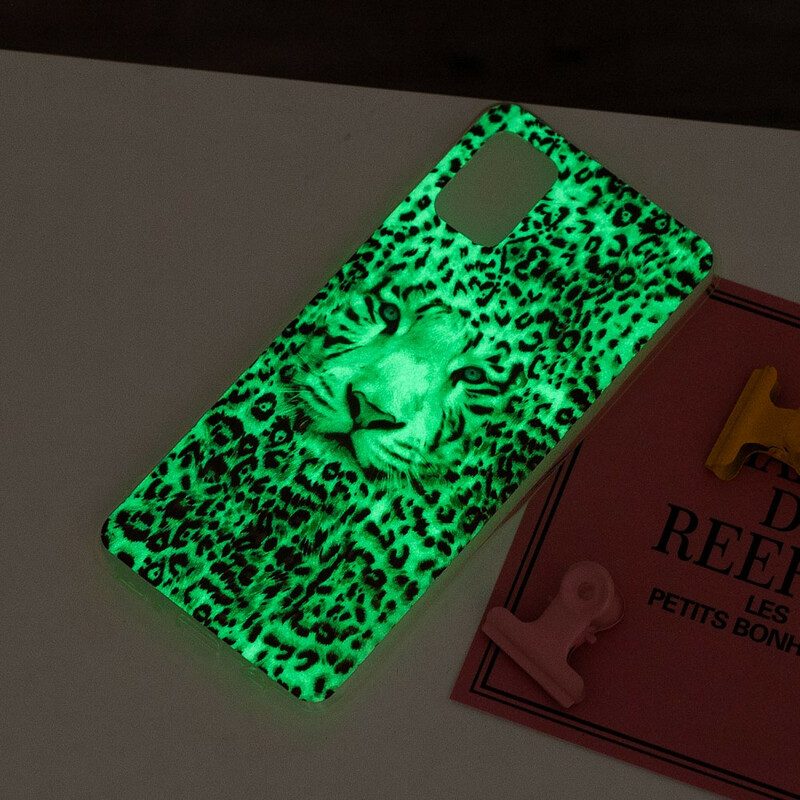 Cover Poco M5s Leopardo Fluorescente