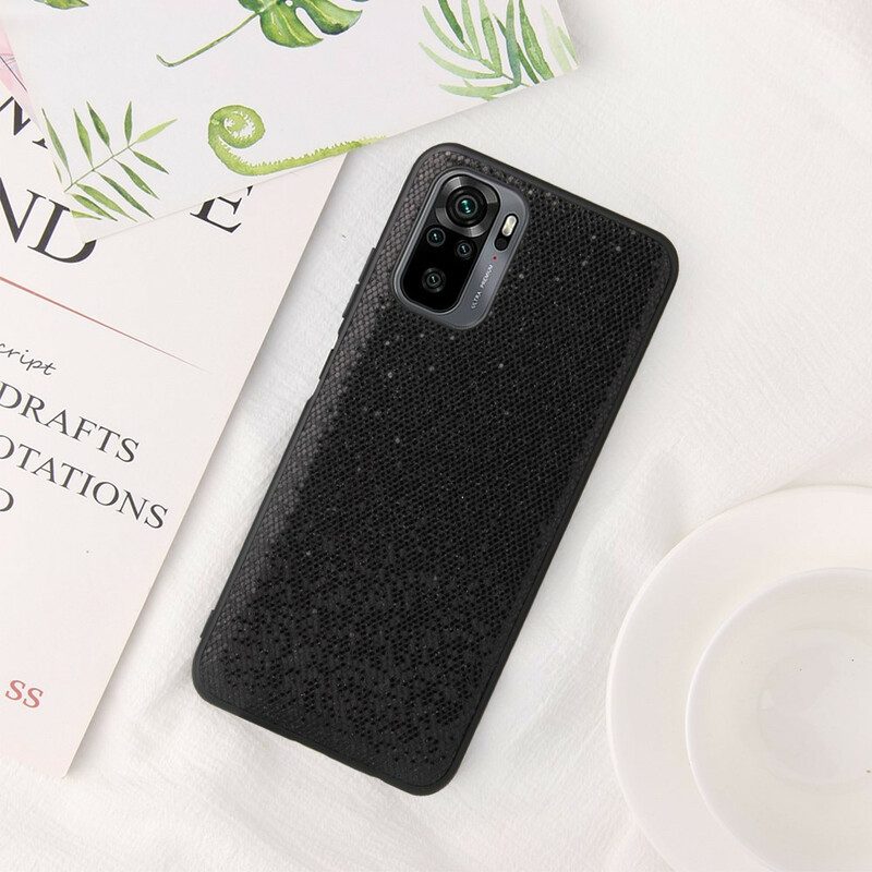 Cover Poco M5s Paillettes Nere