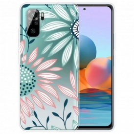 Cover Poco M5s Un Fiore Trasparente