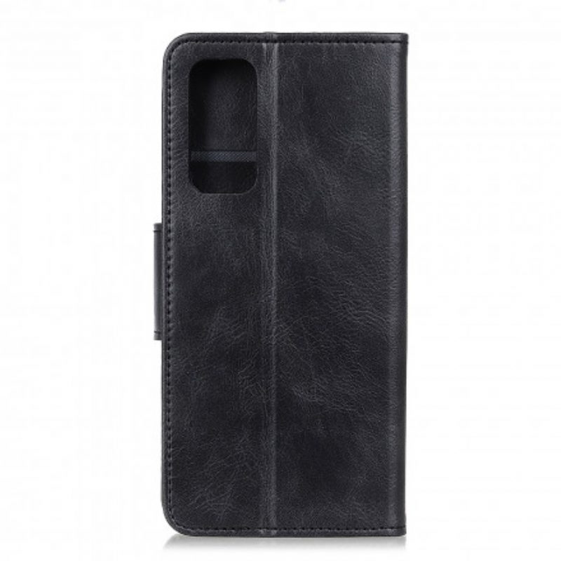 Custodia in pelle Poco M5s Chiusura Reversibile Effetto Pelle
